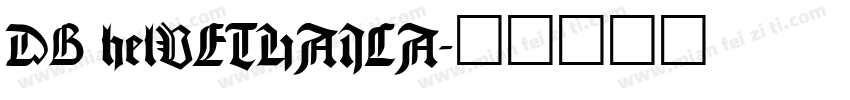 DB helVETHAICA字体转换